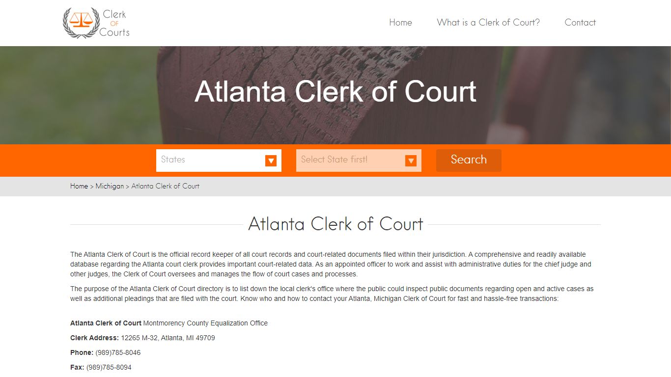 Atlanta Clerk of Court